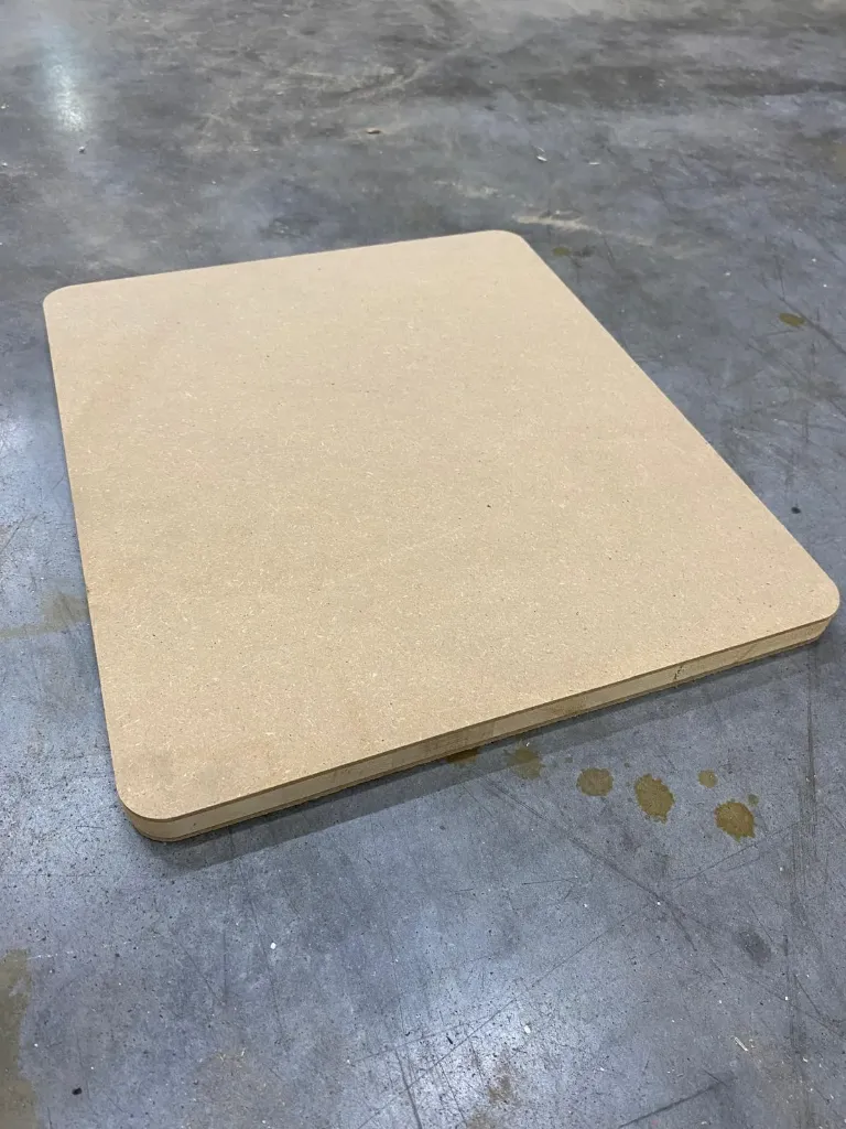 mdf plank afgerond